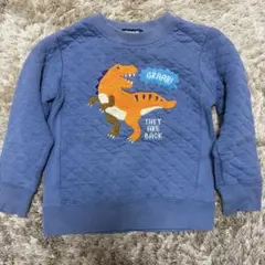 クレードスコープ　長袖 トレーナー　恐竜　キッズ 100 ティラノザウルス