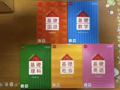 進研ゼミ　中学講座　入試によく出る基礎　5冊セット　国語　数学　理科　社会　英語のサムネイル