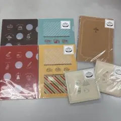 ☆新品未使用☆BEVERLY レトロ堂　クリアファイル・ノート・ポチ袋セットのサムネイル