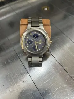 シチズン アテッサ クロノグラフ グレー/ネイビー ソーラー電池 中古品