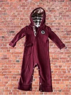 BURBERRY バーバリー フード付きロンパース