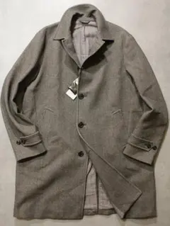 CIRCOLO1901★新品チルコロ 千鳥柄ジャージー素材ステンカラーコート50