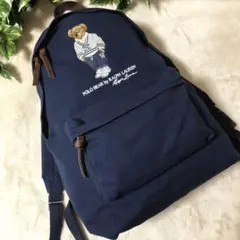♻️美品♻️ポロラルフローレン♻️リュック♻️ネイビー♻️丸洗い可能 POLO RALPH LAUREN 並行輸入 ポロ ラルフローレン リュック