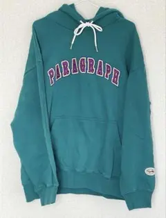 パラグラフ　パーカー緑　ブルー　free size