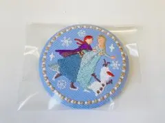 ディズニーDisney刺繍缶バッジ アナと雪の女王