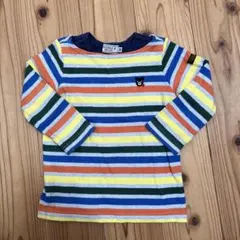 DOUBLE.B ストライプ 長袖Tシャツ 80