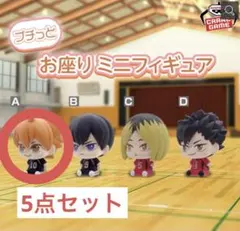 ハイキュー プチっとお座りミニフィギュア 日向翔陽 ‪☆5点セット‪☆