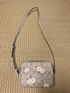 COACHコーチ ショルダーバッグ花柄フラワープリント