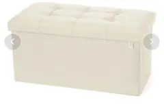 収納スツール　アイボリー　ストレージスツール