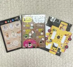 未使用　タリーズキッズ　おまけ　メニュー表セット、バス、まちがいさがし