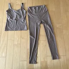 ブラウン ヨガウェアセット Size 2