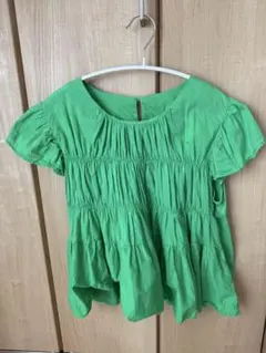 ブラウス キャンブリック ギャザー