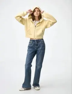 GU スリムフレアデニム Lサイズ