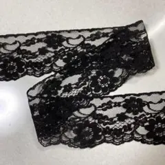 ラッセルレース　黒　10ｍ