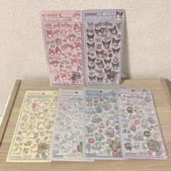 正規品　新品未使用　サンリオ第二弾　ボンボンドロップシール　6点セット