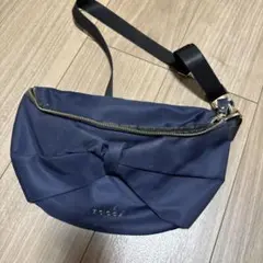 TOCCA ネイビー リボンデザイン ショルダーバッグ