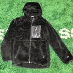 Champion フリース ボア ジャケット L ブラック