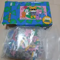 新品未開封 知育玩具 200ピースパズル 子供用 脳トレ 非売品 どうぶつ 英語