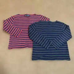 セントジェームズ長袖カットソー2枚セット（ストライプ）8ans