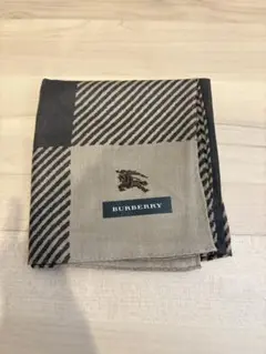 【美品】バーバリーBurberry ハンカチ　メンズ　チェック柄