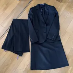 LES MUES レディースブラックスーツ3点セット　ＳＳサイズ