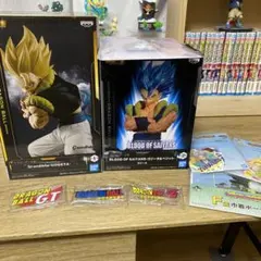 ドラゴンボールフィギュアゴジータセット　ロゴアクスタ