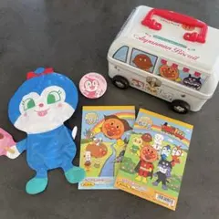 アンパンマン グッズ　まとめ売り　お菓子缶とぬりえセット　風船