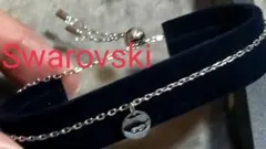Swarovski シルバーブレスレット ダイヤモンド装飾
