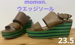 momon.⭐︎厚底サンダルウエッジソール　【インソールアルコール消毒済】のサムネイル