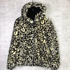 WORLD WIDE LOVE! 古着 豹柄 ファイクファー フードジャケット