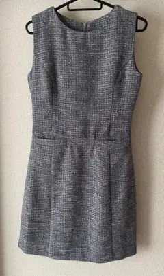グレー ノースリーブ ワンピース (Ｓ)