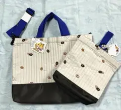 ✨新品✨リトルウィークエンド　ドーナツ柄　レッスンバッグ　上靴入れ　入園セット