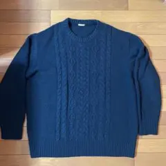 4359 ニット　ジーユ深緑