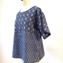 浴衣リメイク　リップル　トップス　ブラウス(279)