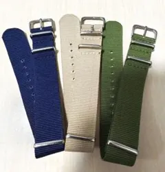 新品3本セット 20mm用 NATOストラップ 腕時計ベルト ナイロンのサムネイル