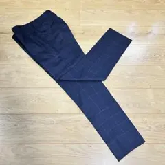 ORIHICA / スラックス ビジカジ ウエスト79 ネイビー チェック