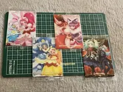 プリキュアカードウエハース　キラキラ☆プリキュアアラモード4枚セット+おまけ付き