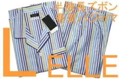 エル ELLE HOMME 男性用 半袖長ズボン 春夏パジャマ（L）№87 新品