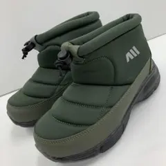 新品★レディース★Lサイズ★軽量 裏起毛 撥水ショートブーツ 緑 594N