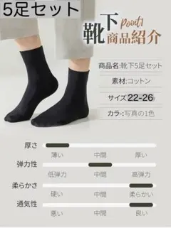 靴下 メンズ ビジネスソックス レディース兼用　 22-26㎝ 通気性 吸汗消臭