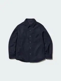【未使用品】UNIQLO ユニクロ オーバーシャツジャケット ネイビー M