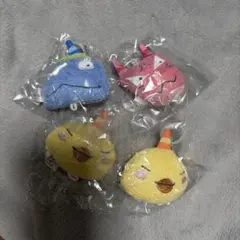 おじゃる丸　ぬいぐるみチャーム2 ガチャガチャ　アカネ キスケ アオベエのサムネイル