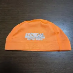 セントラルスポーツ　オレンジ 水泳帽 Lサイズ