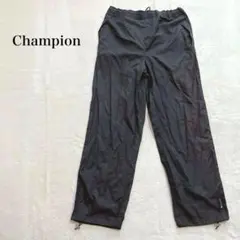 チャンピオン トラックナイロンパンツ サイドライン ロゴ ドローコード スポーツ