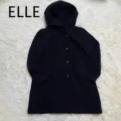 ＊ELLE＊【M】フード付ジャケット　コート　柔らか素材　通勤通学