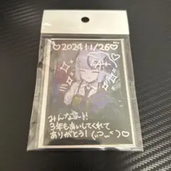 ラプラス・ダークネス 活動3周年記念 複数サイン　 チェキ風ブロマイドカード