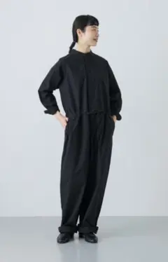 25ss 新品タグ付き　かぐれ　リネンサロペット　ブラック　アーバンリサーチ　麻 25ss 新品タグ付き かぐれ リネンサロペット ブラック アーバン