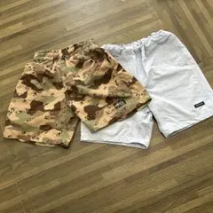 petit main 水色パンツ★F.O.KIDS パンツ　2点セット