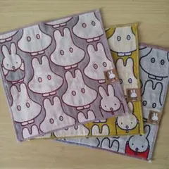 ミッフィー ガーゼハンカチ3枚セット タオルハンカチ おばけミッフィー