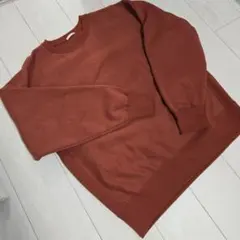 トレーナー　スウェット　赤　バーガンディ